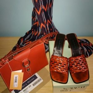 David Aaron NAIVE sandals - ORANGE 8M